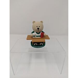 Starbucks‎ Bearista Coffee Tea Figurine Silicone Lucky Box Barista Black Cat